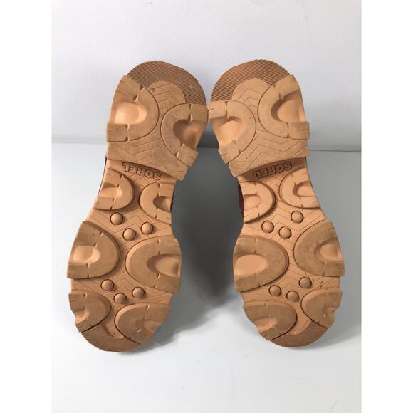 Sorel Women's 8.5 Red Black Chelsea Brex Waterproof Ankle Boots Winter Fall - Picture 8 of 8